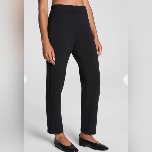 SPANX Air Essentials Slim Straight Pant Black Large